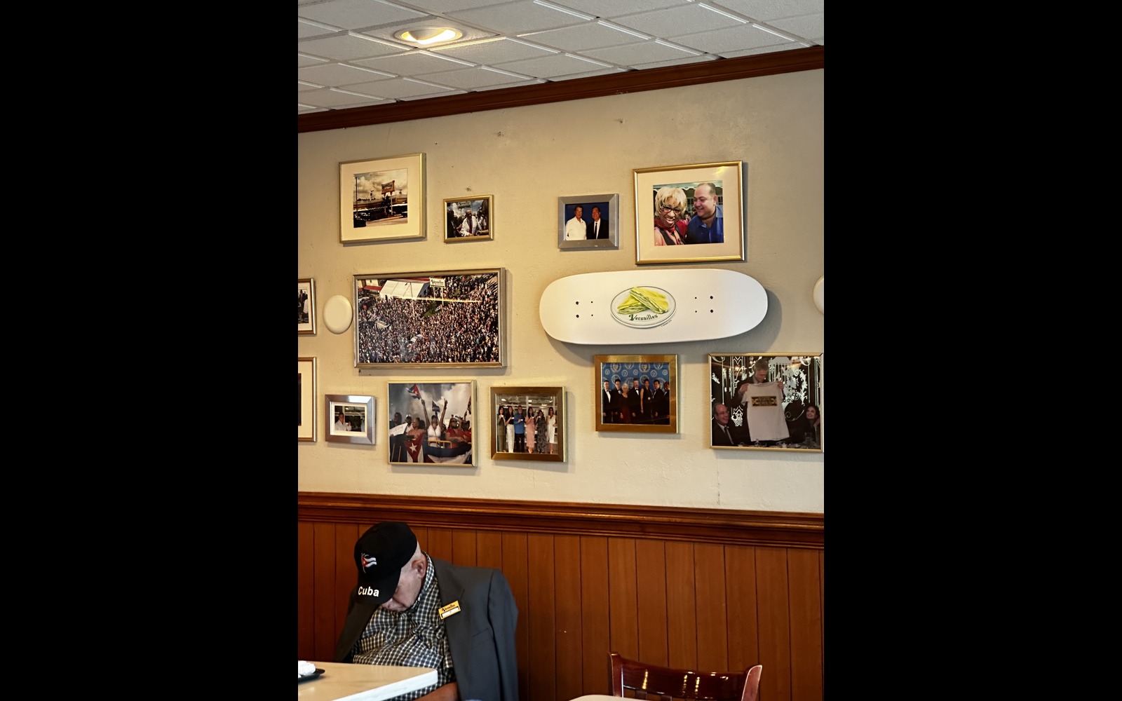 Pictures on the wall of Versailes